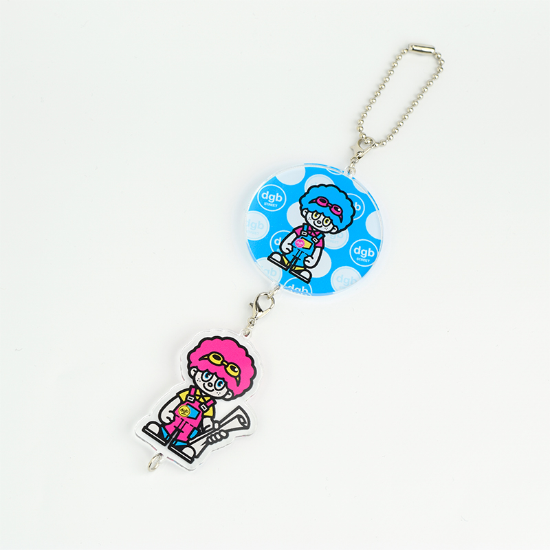 連結できるアクリルキーホルダー